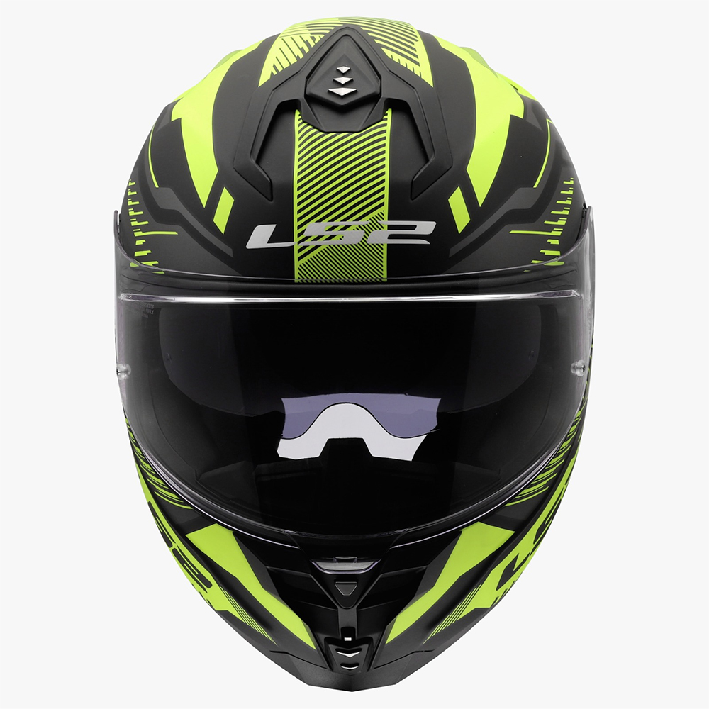 LS2 FF817 CHALLENGER II HELMET - DRAVIX H-V YELLOW - Image 8