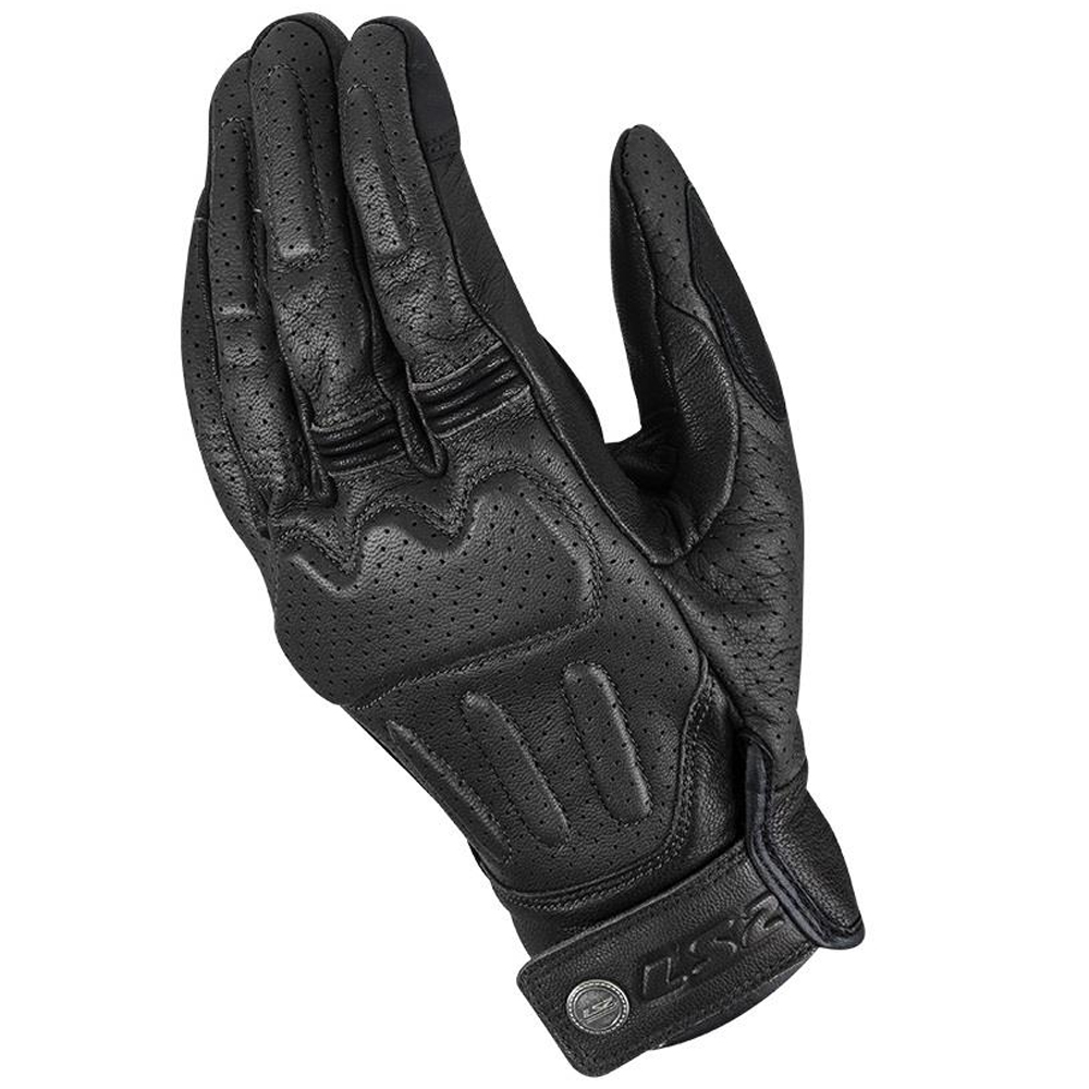 LS2 RUST MAN LEATHER GLOVES - BLACK