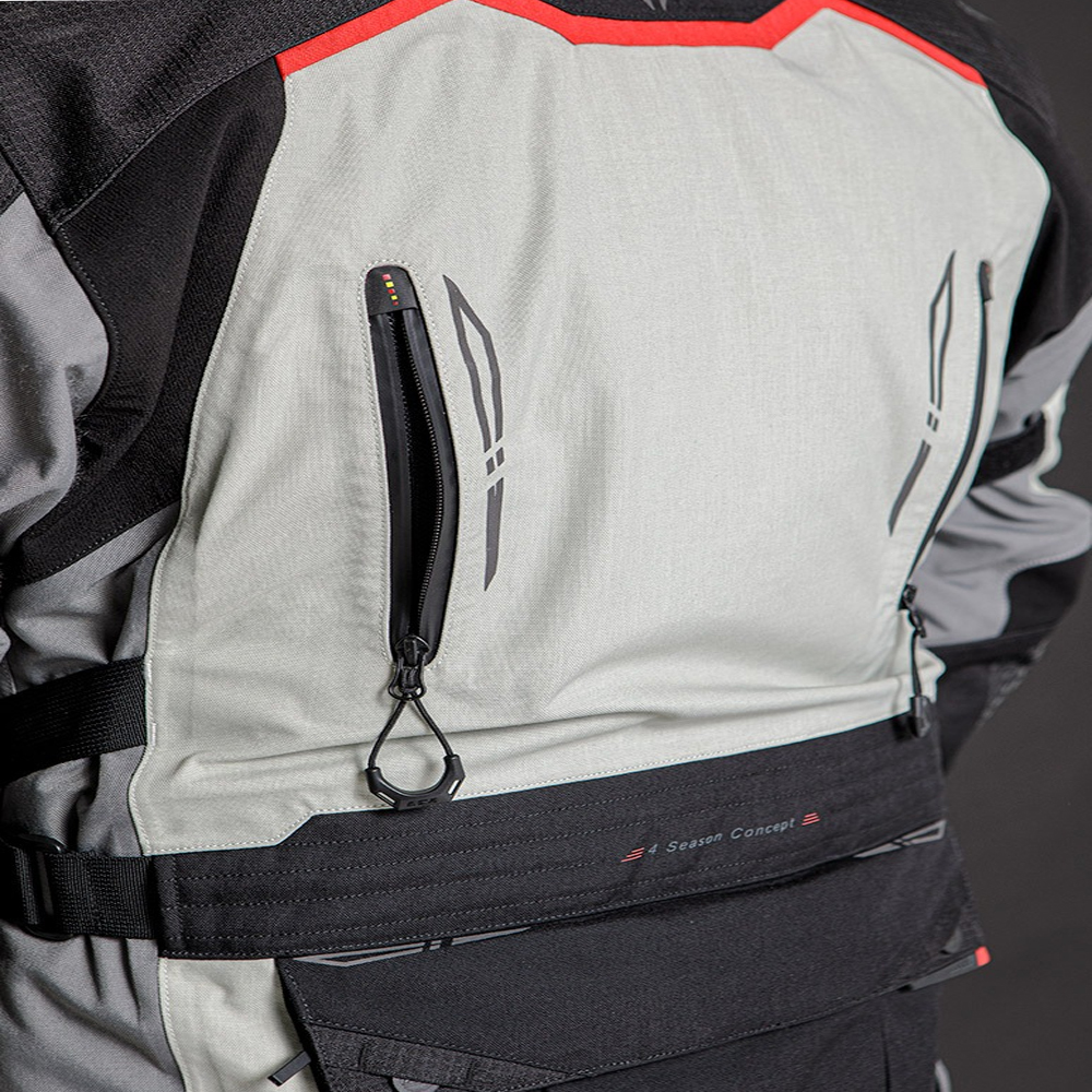 LS2 APOLLO MAN JACKET - GREY BLACK RED - Image 13