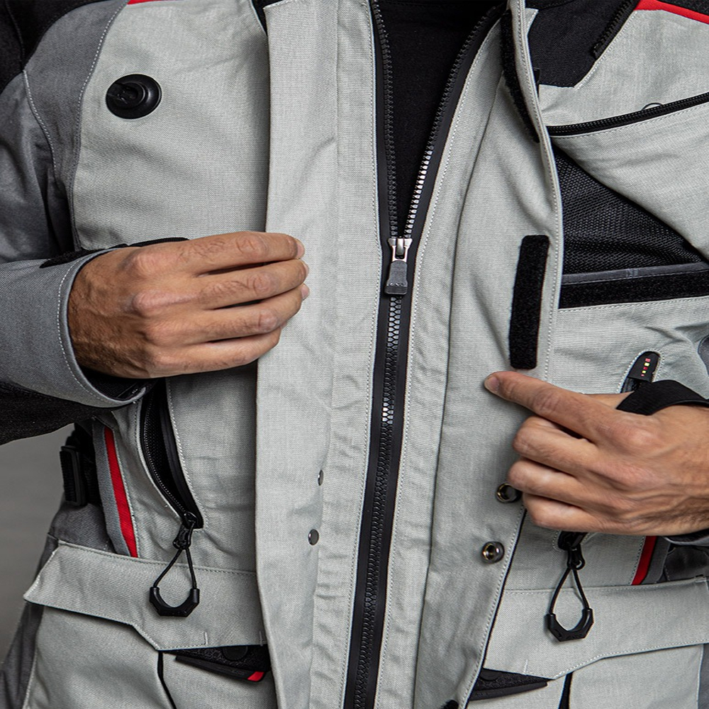 LS2 APOLLO MAN JACKET - GREY BLACK RED - Image 15