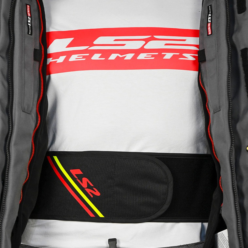 LS2 APOLLO MAN JACKET - GREY BLACK RED - Image 16