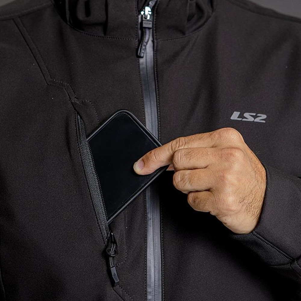 LS2 BOLTON MAN JACKET - BLACK - Image 8