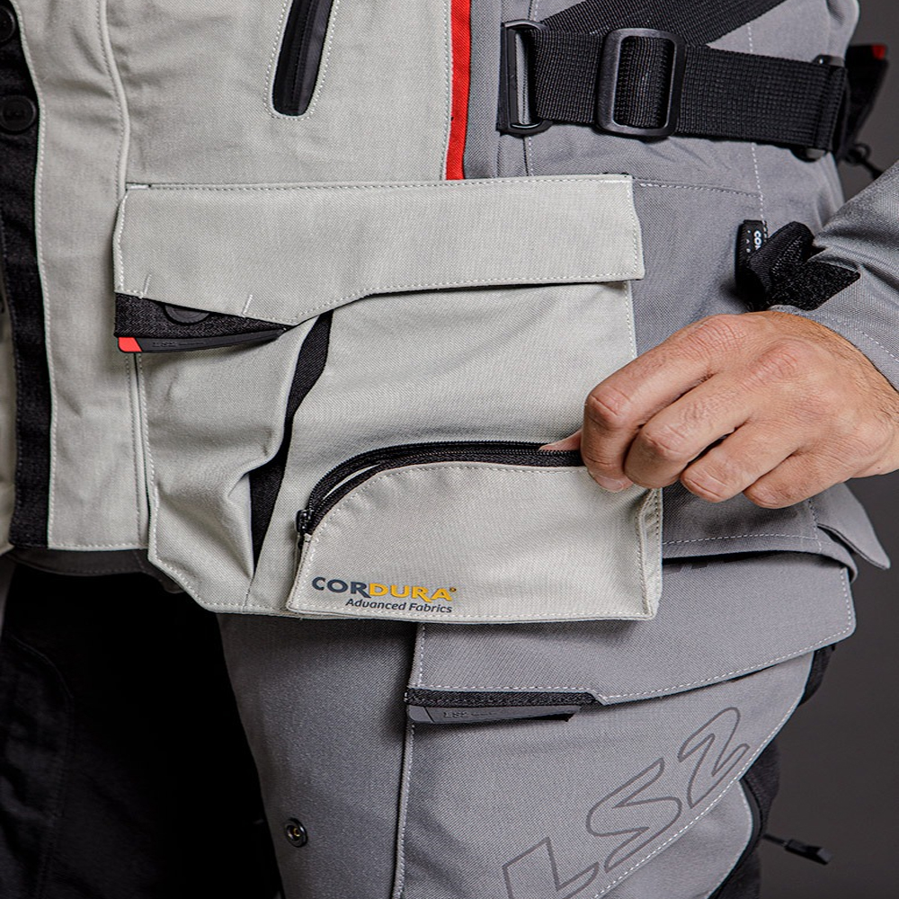 LS2 APOLLO MAN JACKET - GREY BLACK RED - Image 10