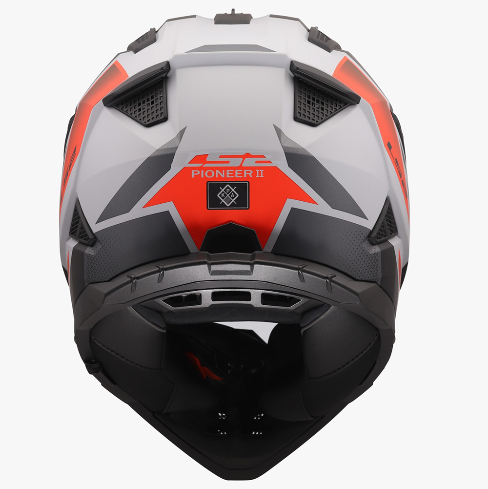 LS2 MX702 PIONEER II HELMET - BLOCK GREY RED - Image 9