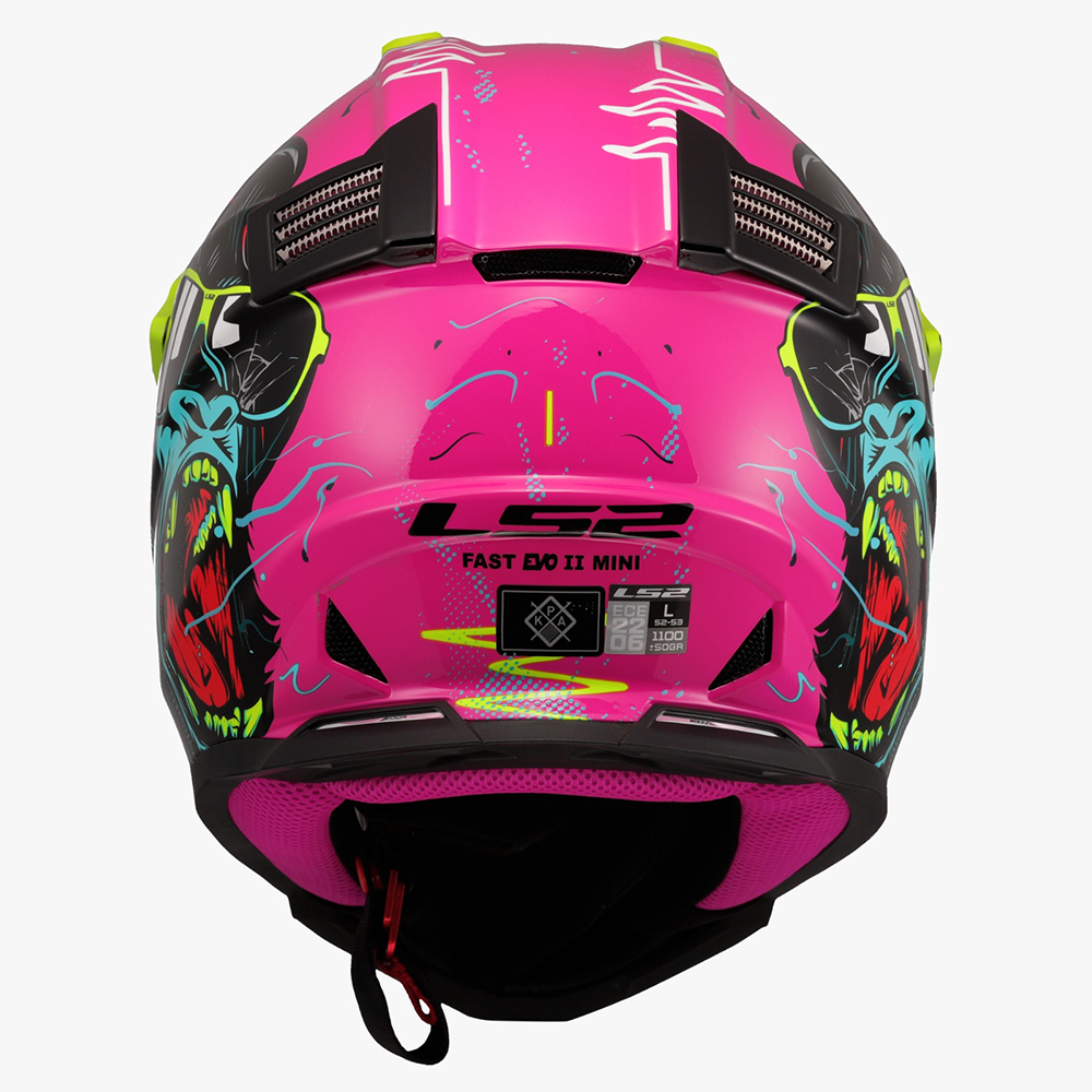 LS2 MX437 FAST II MINI HELMET - GORILLA PURPLE - Image 10