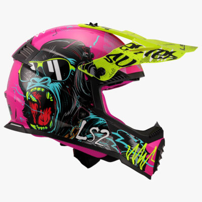 LS2 MX437 FAST II MINI HELMET – GORILLA PURPLE