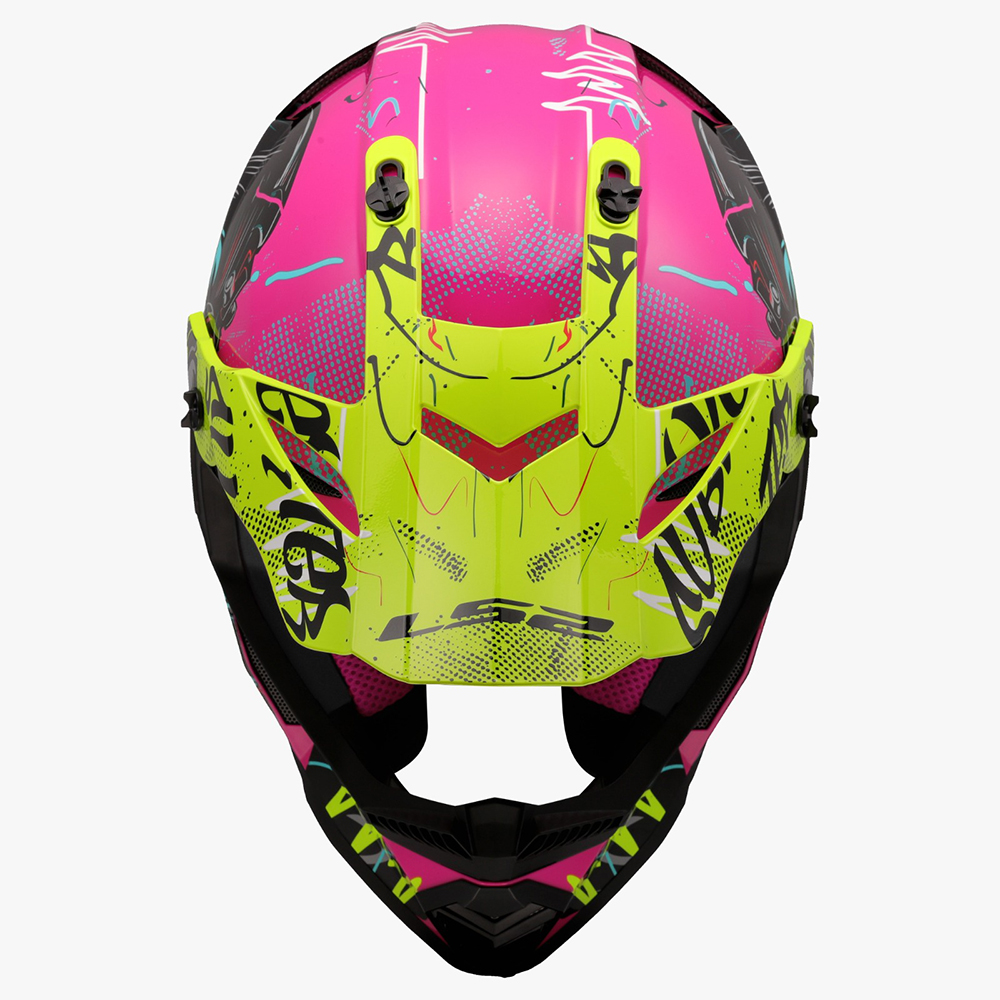 LS2 MX437 FAST II MINI HELMET - GORILLA PURPLE - Image 8
