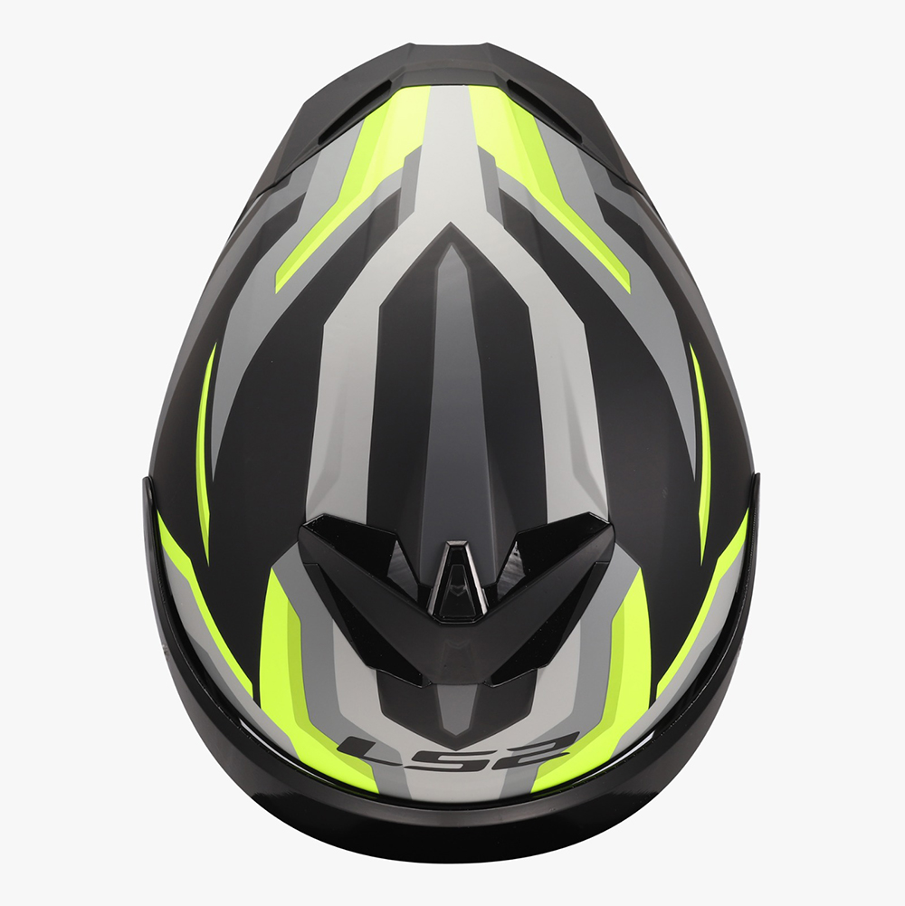 LS2 FF820 RAPID III HELMET - HYPER BLACK YELLOW - Image 6