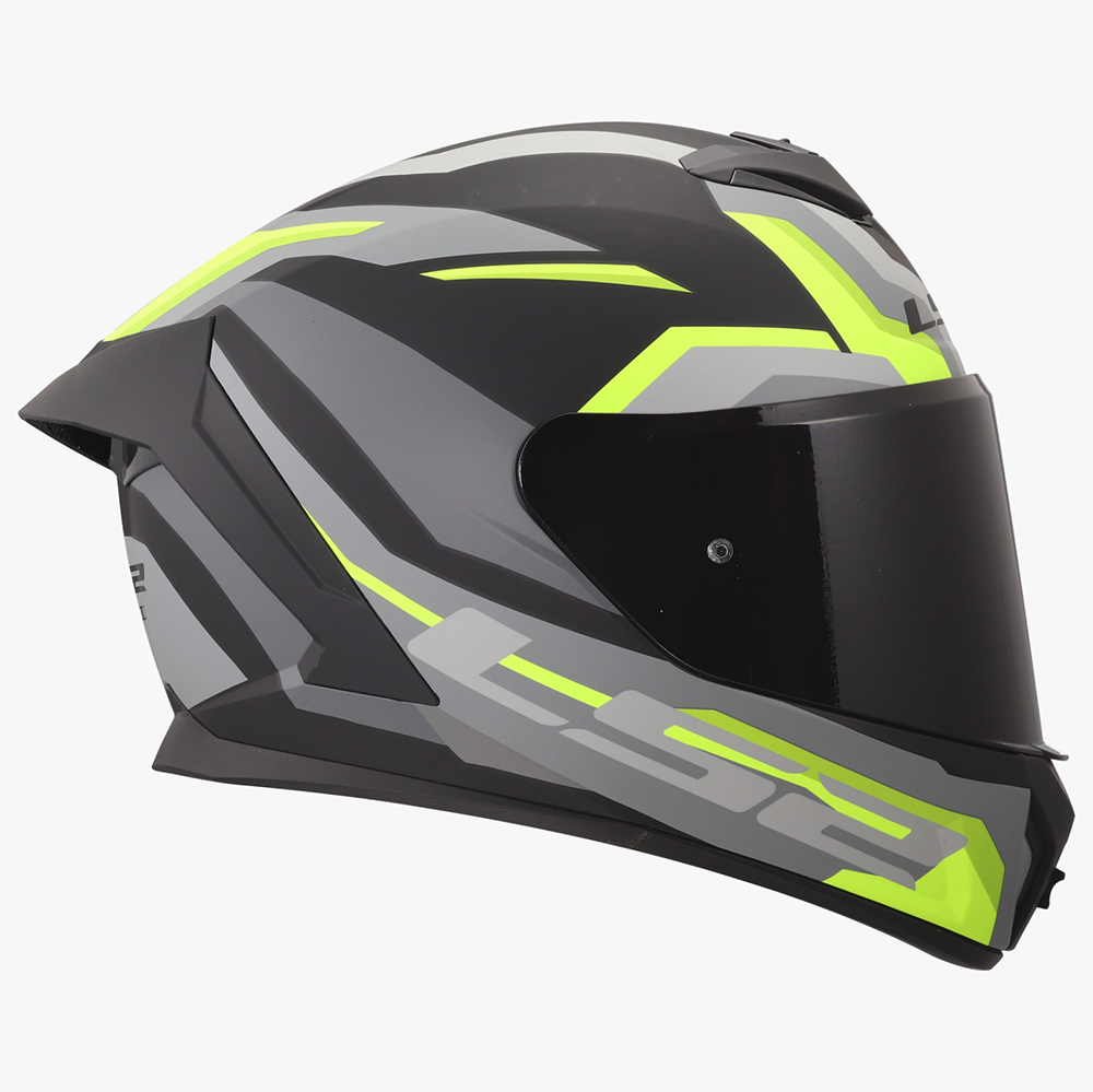 LS2 FF820 RAPID III HELMET - HYPER BLACK YELLOW - Image 4
