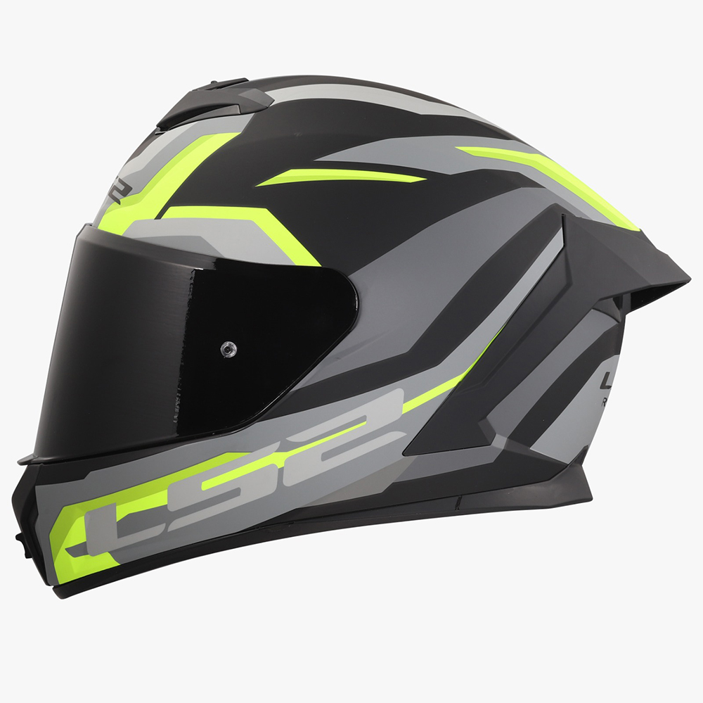LS2 FF820 RAPID III HELMET - HYPER BLACK YELLOW - Image 3