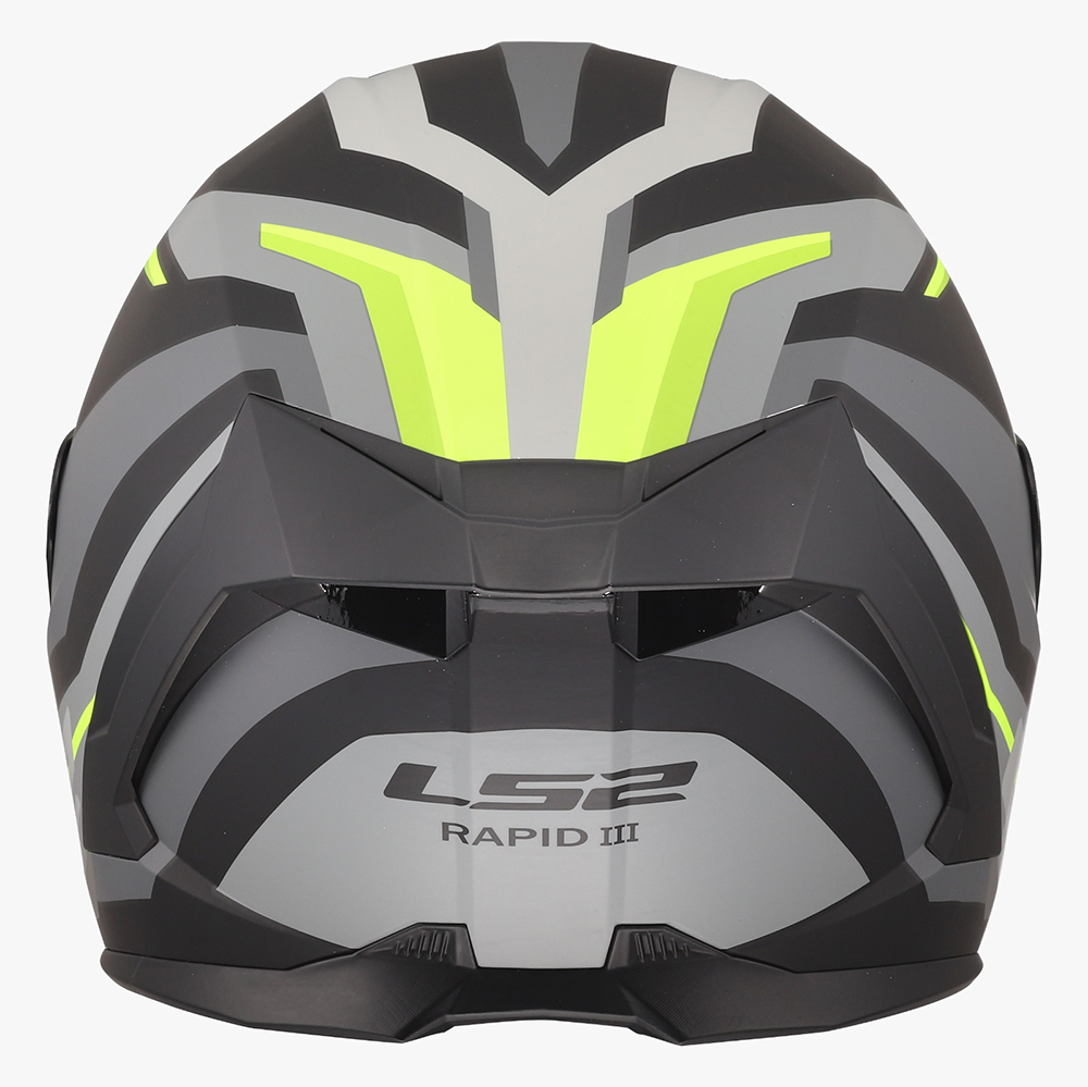 LS2 FF820 RAPID III HELMET - HYPER BLACK YELLOW - Image 7