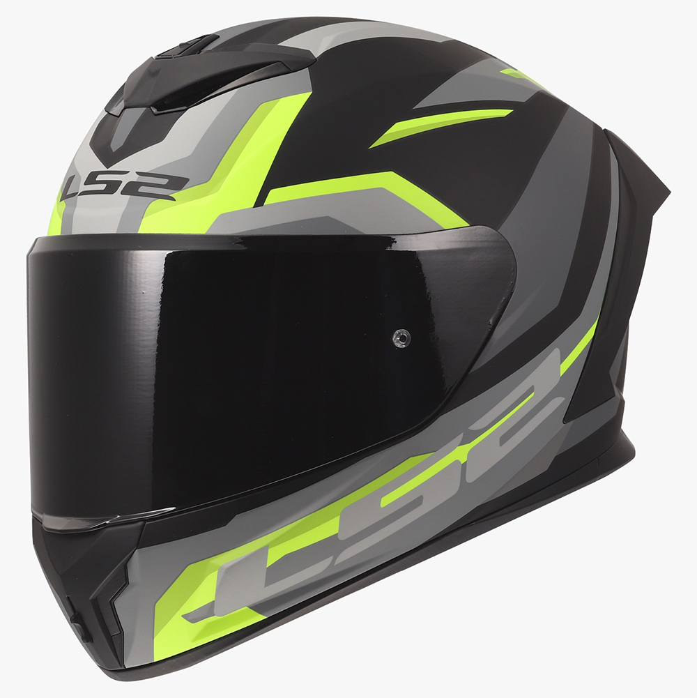 LS2 FF820 RAPID III HELMET - HYPER BLACK YELLOW