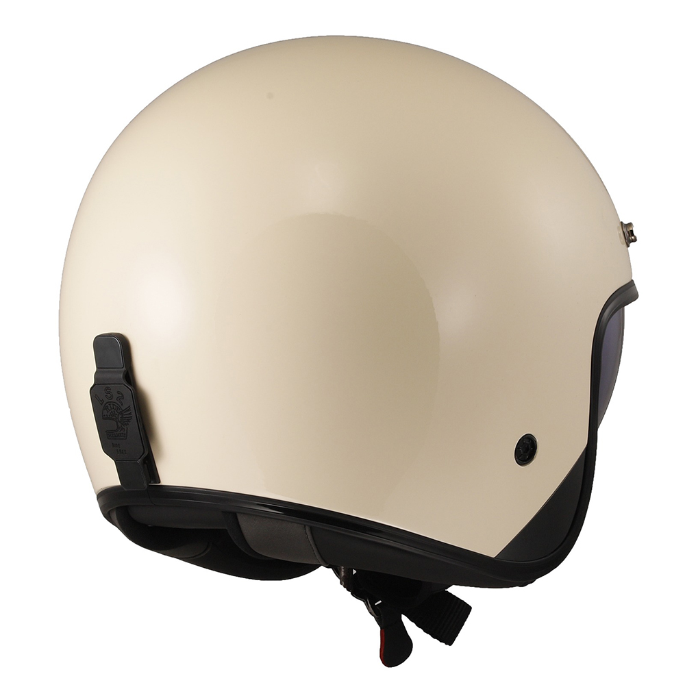 LS2 OF601 BOB II HELMET - GLOSS CREAM - Image 4