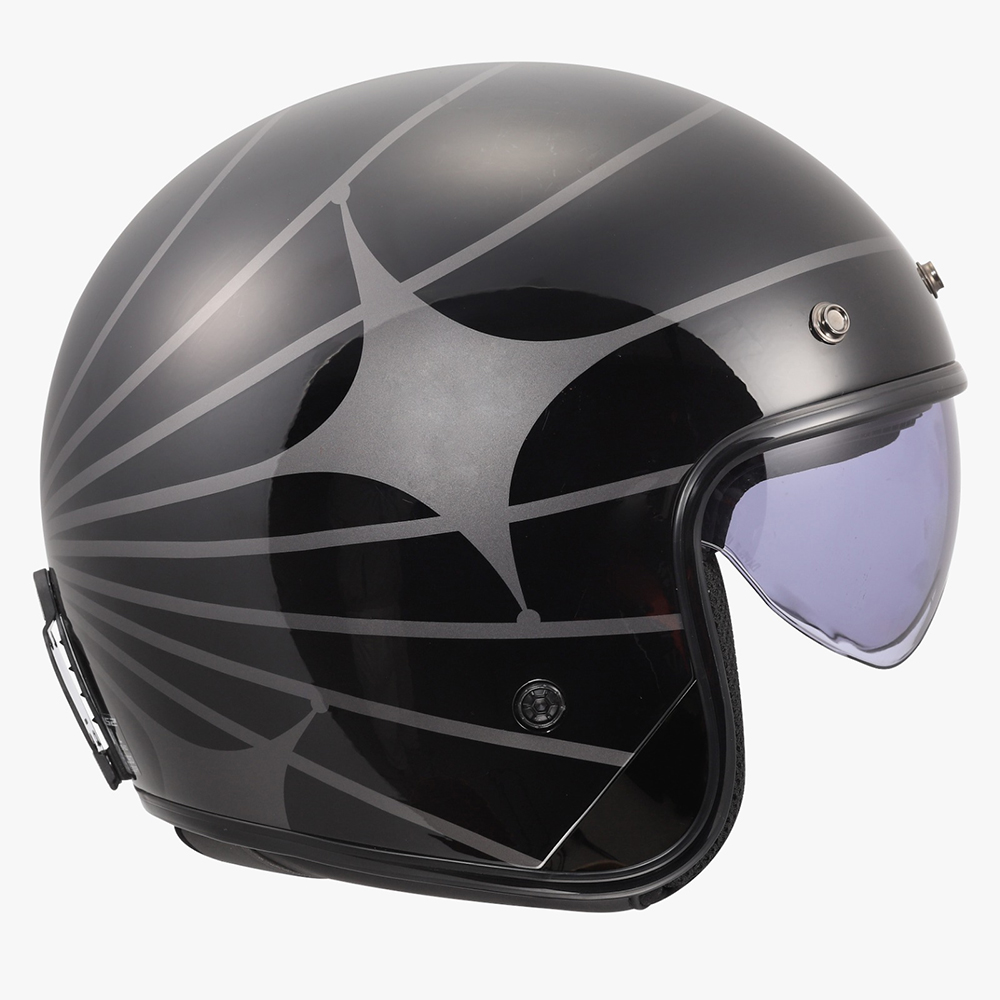 LS2 OF601 BOB II HELMET - COSMIC BLACK GREY - Image 3