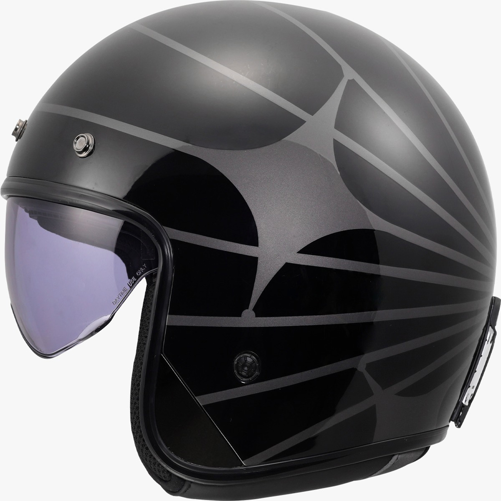 LS2 OF601 BOB II HELMET - COSMIC BLACK GREY - Image 2
