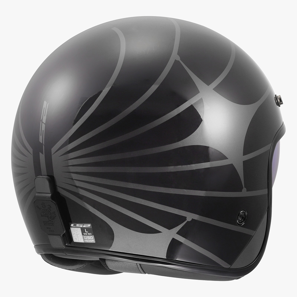 LS2 OF601 BOB II HELMET - COSMIC BLACK GREY - Image 7