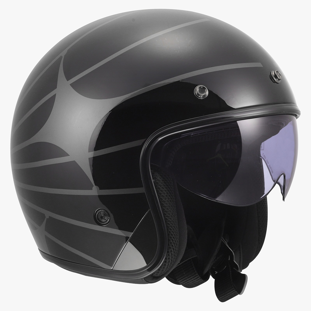 LS2 OF601 BOB II HELMET - COSMIC BLACK GREY - Image 4