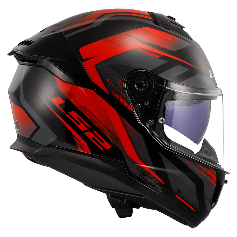LS2 FF808 STREAM-II HELMET - FURY RED NEW - Image 4