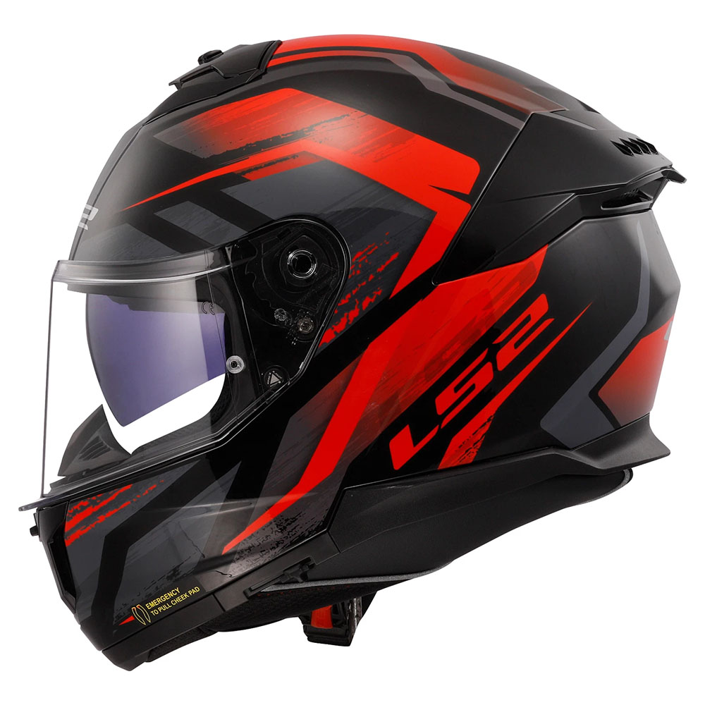 LS2 FF808 STREAM-II HELMET - FURY RED NEW - Image 3