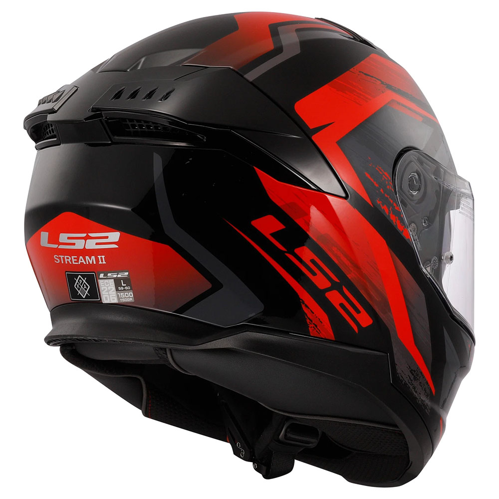 LS2 FF808 STREAM-II HELMET - FURY RED NEW - Image 6
