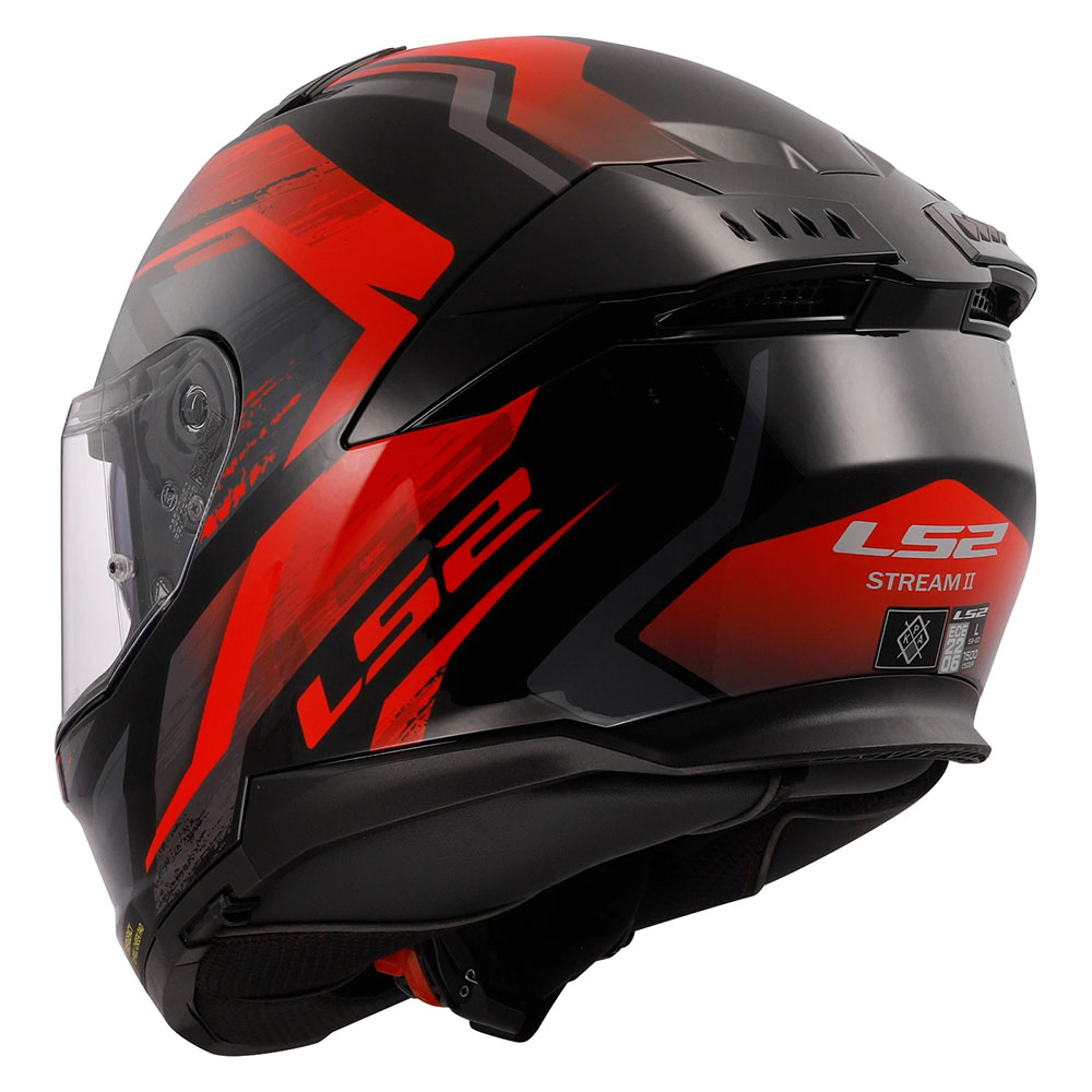 LS2 FF808 STREAM-II HELMET - FURY RED NEW - Image 7
