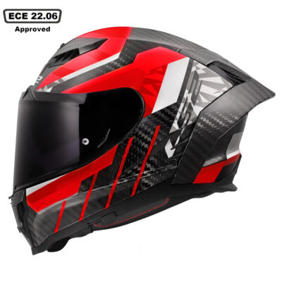 LS2 FF807 DRAGON CARBON HELMET – TRAX RED