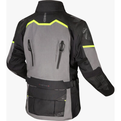 LS2 APOLLO MAN JACKET – BLACK DARK GREY H-V YELLOW