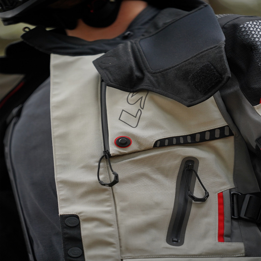 LS2 APOLLO MAN JACKET - GREY BLACK RED - Image 22