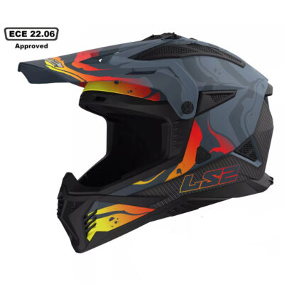 LS2 MX708 FAST II HELMET – MATT DARK GREY