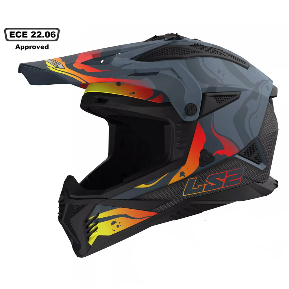 LS2 MX708 FAST II HELMET - MATT DARK GREY - Image 2