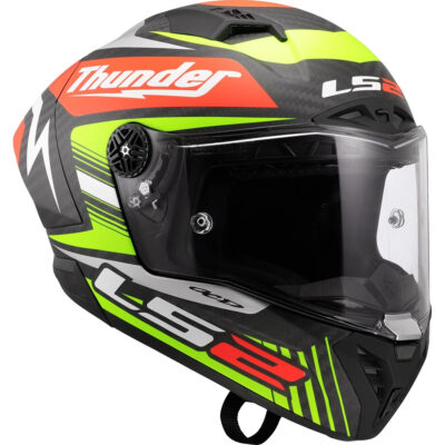 LS2 FF805 THUNDER CARBON HELMET – REPLICA BLACK