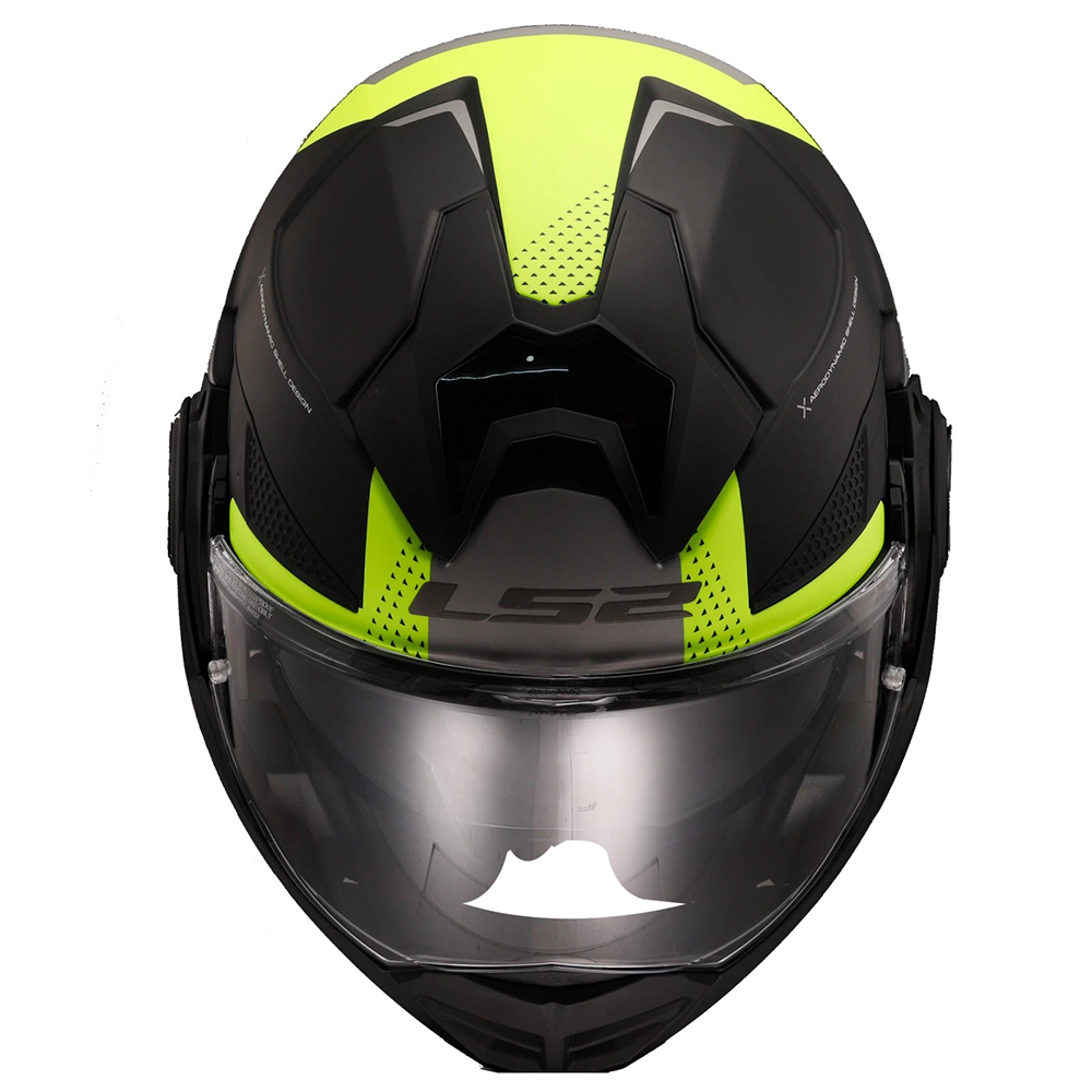 LS2 FF901 ADVANT X OBLIVION HELMET - BLACK YELLOW - Image 7