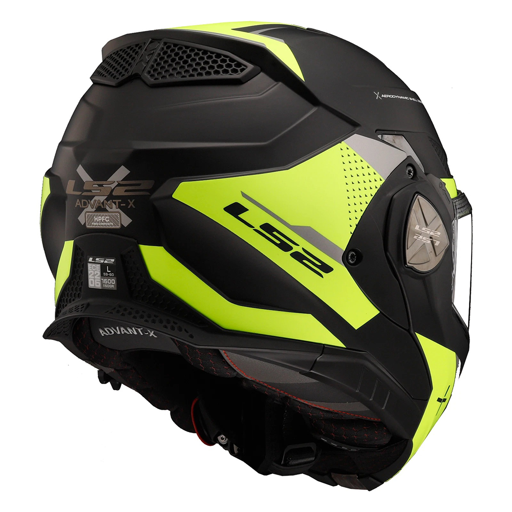 LS2 FF901 ADVANT X OBLIVION HELMET - BLACK YELLOW - Image 5