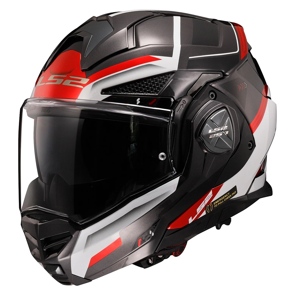 LS2 FF901 Advant X Spectrum Helmet - Black Red