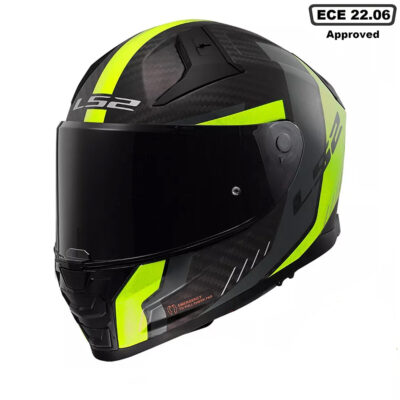 LS2 FF811 VECTOR II CARBON HELMET – MATT BLACK YELLOW