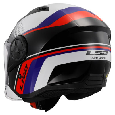 LS2 OF616 AIRFLOW II HELMET – RUSH WHITE BLUE RED