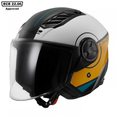 LS2 OF616 AIRFLOW II HELMET – COVER WHITE BROWN