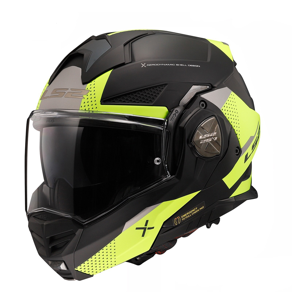 LS2 FF901 ADVANT X OBLIVION HELMET - BLACK YELLOW - Image 4
