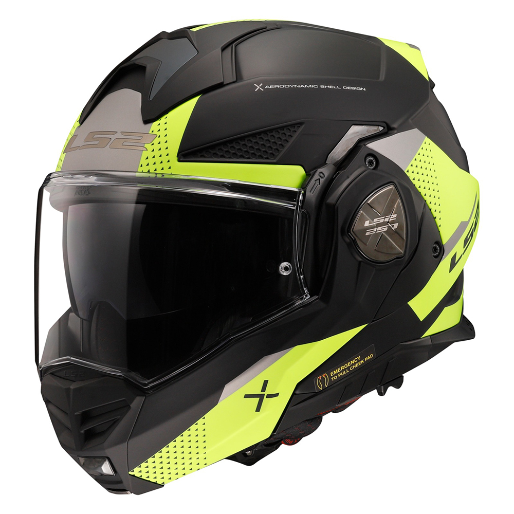 LS2 FF901 ADVANT X OBLIVION HELMET - BLACK YELLOW