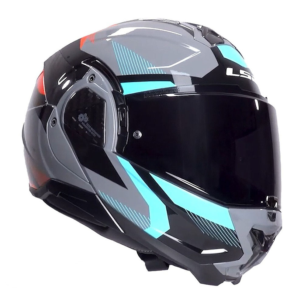 LS2 FF910 ADVANT II HELMET - TRIPLE NARDO GREY BLUE RED - Image 3