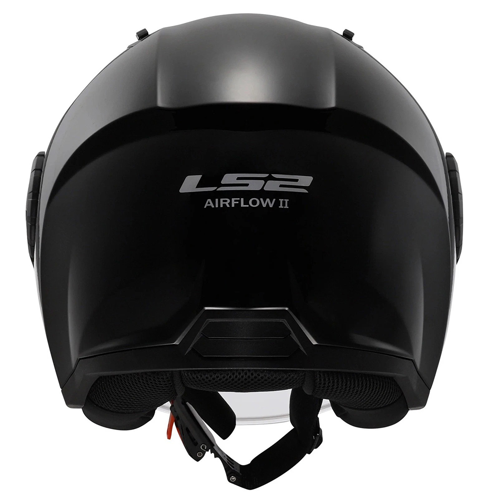 LS2 OF616 AIRFLOW II HELMET - GLOSS BLACK - Image 6
