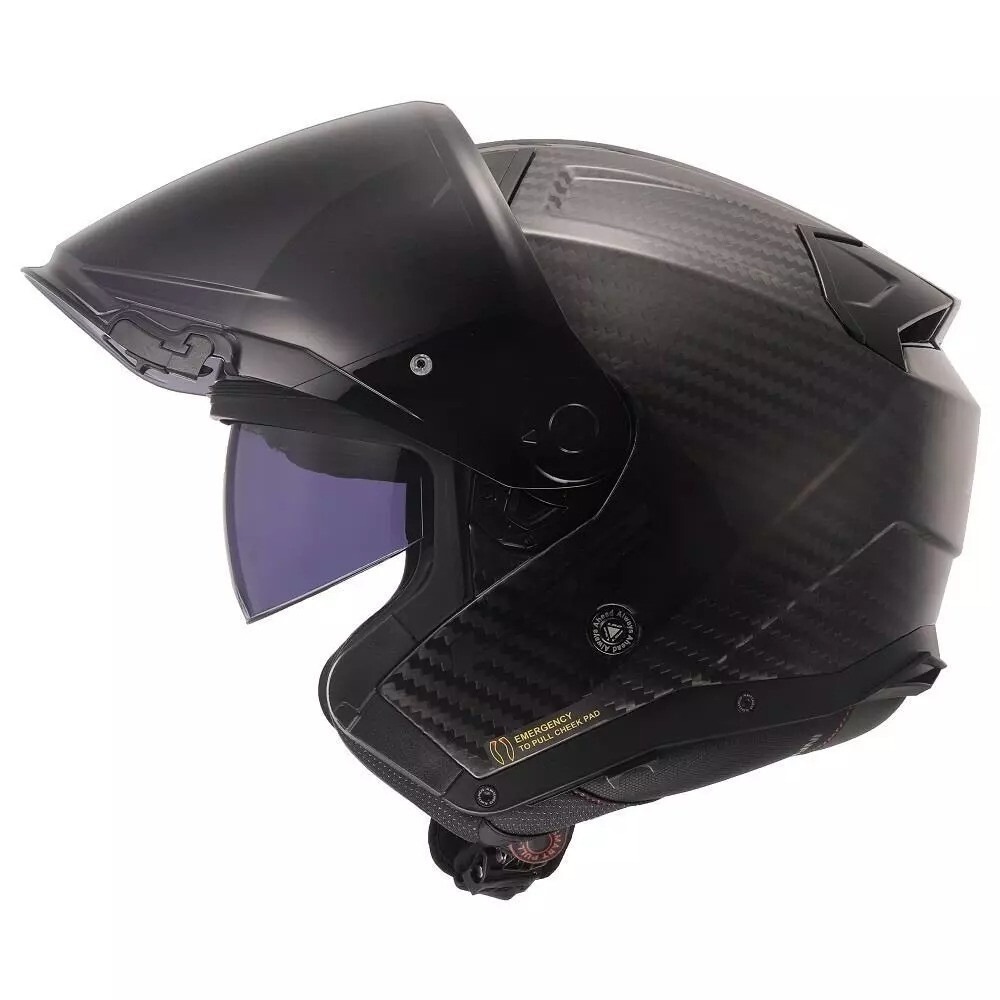 LS2 OF603 INFINITY II HELMET - GLOSS CARBON - Image 3