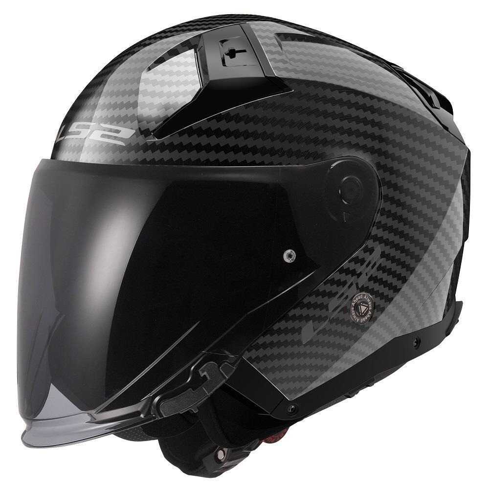 LS2 OF603 INFINITY II HELMET - GLOSS CARBON