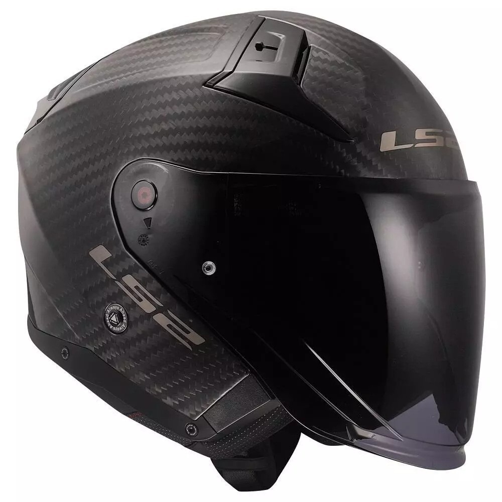 LS2 OF603 INFINITY II HELMET - GLOSS CARBON - Image 4
