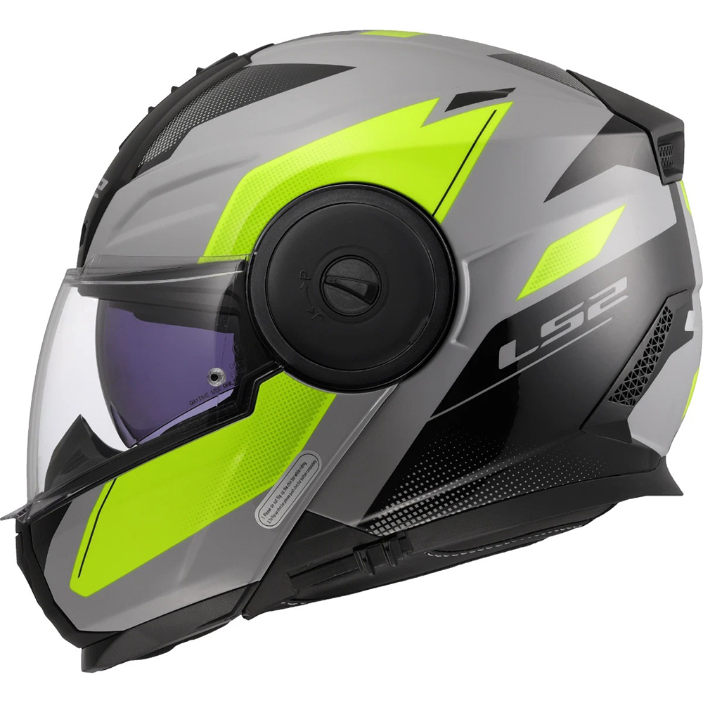 LS2 FF902 SCOPE II HELMET - DURIA GREY YELLOW - Image 6