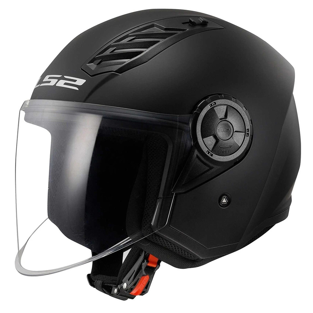 LS2 OF616 AIRFLOW II HELMET - GLOSS BLACK