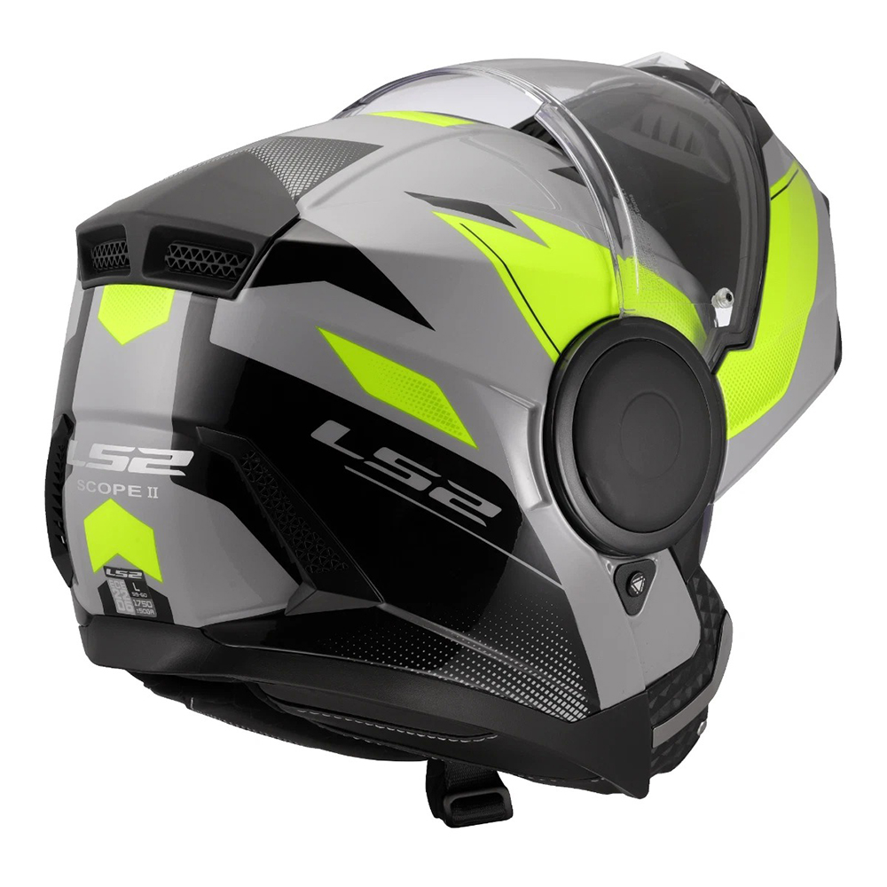 LS2 FF902 SCOPE II HELMET - DURIA GREY YELLOW - Image 8