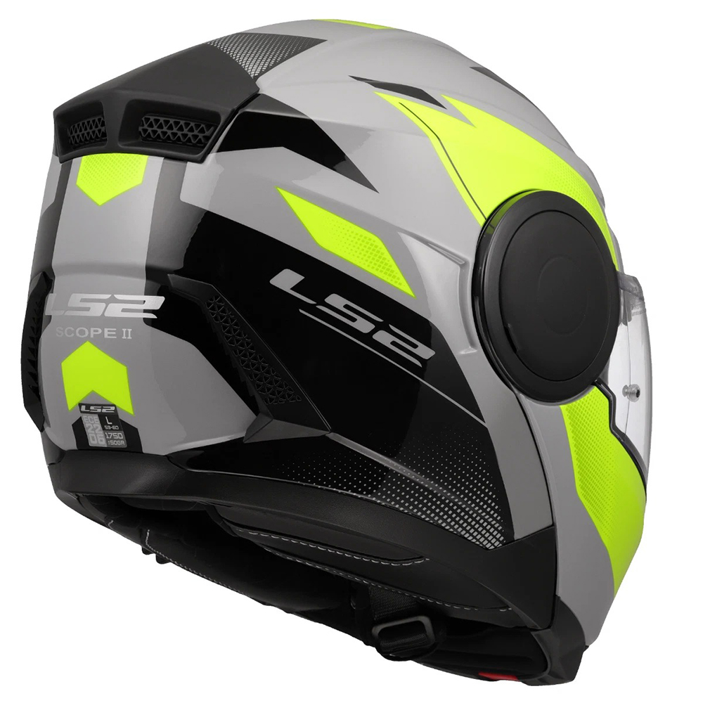 LS2 FF902 SCOPE II HELMET - DURIA GREY YELLOW - Image 9