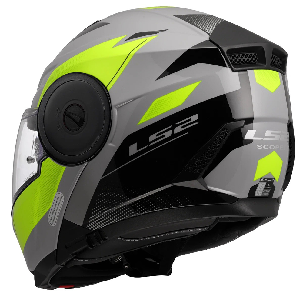 LS2 FF902 SCOPE II HELMET - DURIA GREY YELLOW - Image 10