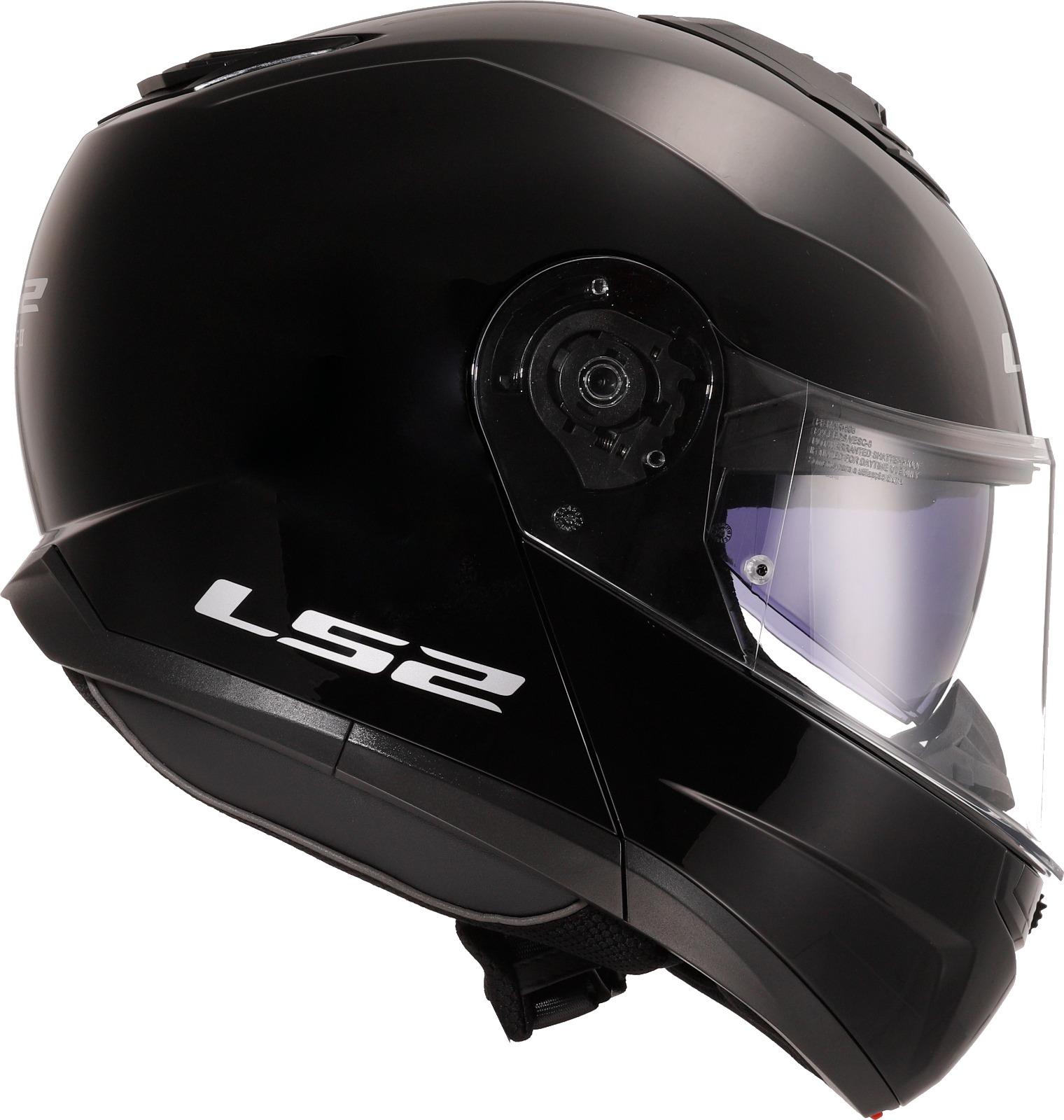 LS2 FF908 STROBE II P/J Helmet - Gloss Black - Image 5